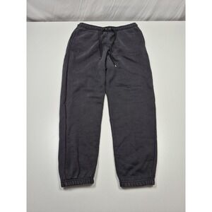 Air Jordan Fleece Heavyweight Baggy Sweatpant Black Mens L Drawstring FJ0696-045
